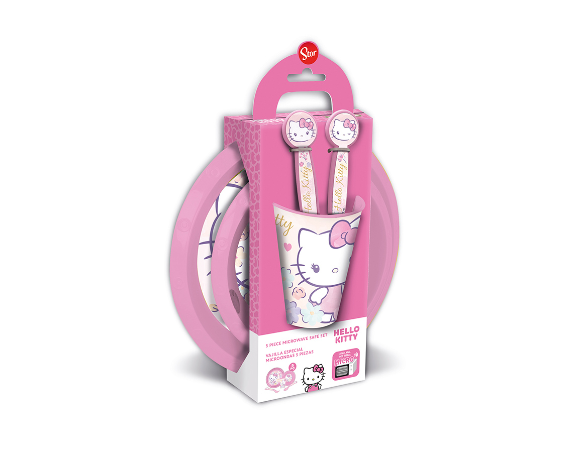 SET WABRO 1667 GIFT BOX 5 PIEZAS HELLO KITTY