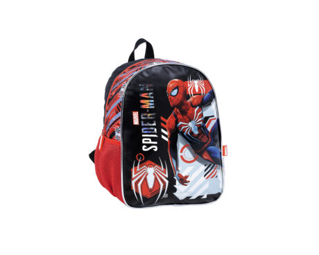 MOCHILA WABRO 38282 SPIDERMAN BLACK & RED 12" ESPALDA