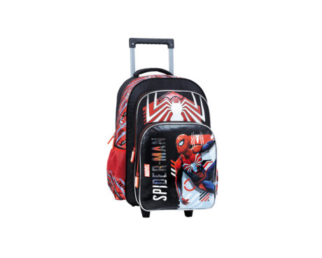 MOCHILA WABRO 38285 SPIDERMAN BLACK & RED 18" CARRO