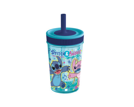 VASO SILICONA WABRO 1635 LEAK PROOF LILO Y STITCH 420 ML