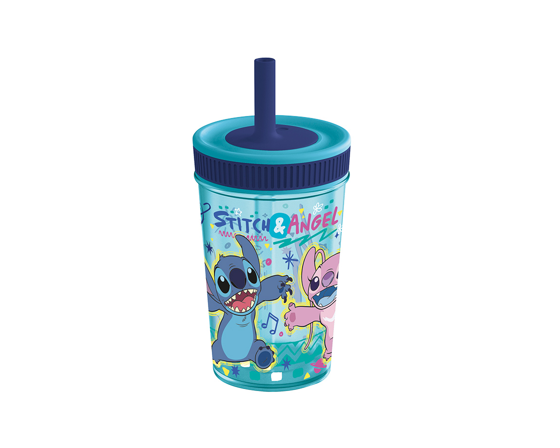 VASO SILICONA WABRO 1635 LEAK PROOF LILO Y STITCH 420 ML