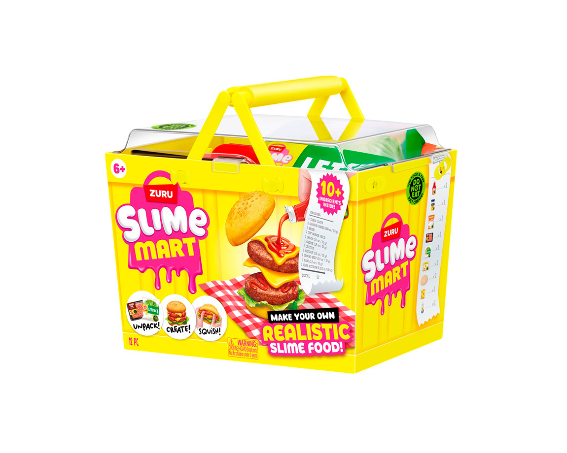 JUGUETE WABRO 6069 SLIME MART CANASTO CREA TU HAMBURGUESA
