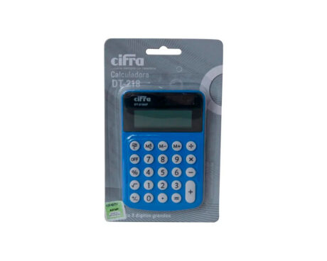 CALCULADORAS CIFRA DT218AP 8 DIG DUAL