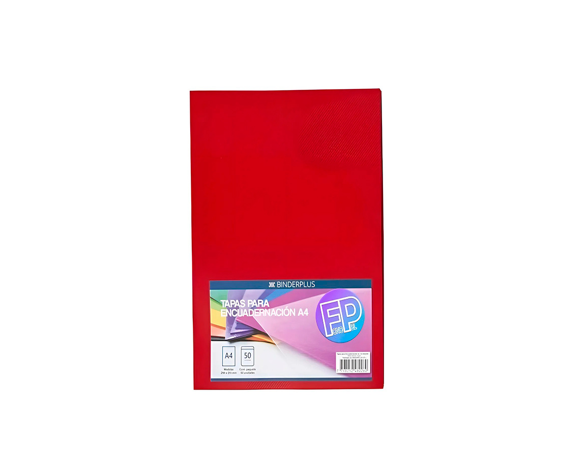 ENCUADERNAC TAPA A4 RENZ x360 MIC ROJO