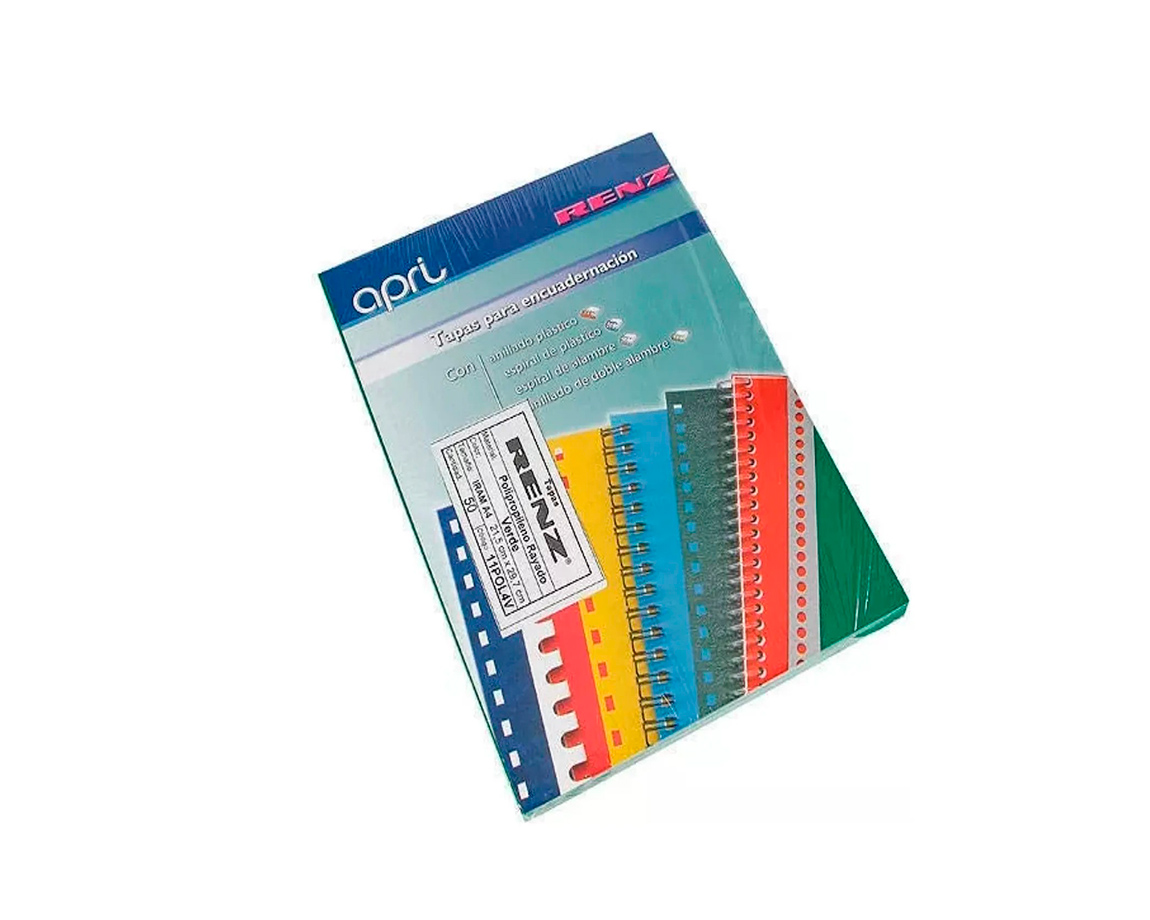 ENCUADERNAC TAPA OF RENZ  TRANSPARENTE