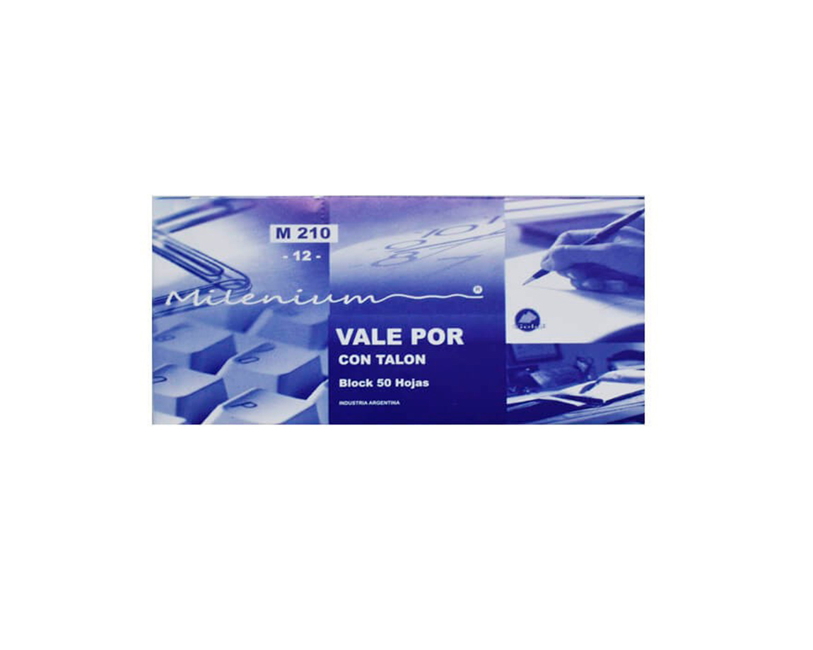 FORMULARIO M 210 (12) VALE POR C/TALON MILENIUM