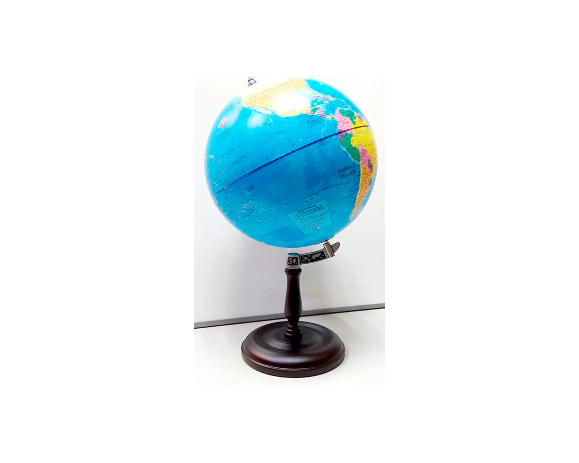GLOBOS TERRAQUEOS 30 CM BASE MADERA TURRIS