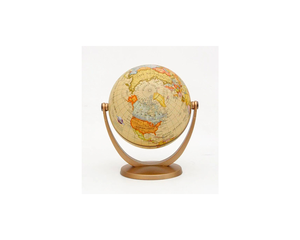 GLOBOS TERRAQUEOS 107A 10 CM B/PLAST ANTIG GLOTER