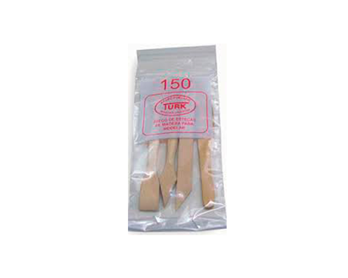 HERRAMIENTA TURK ESTECA JGOx4 150 MM.MADERA