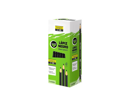LAPIZ PIZZINI GRAFITO Nro 2 HB TRIANGULAR x72 UNID.