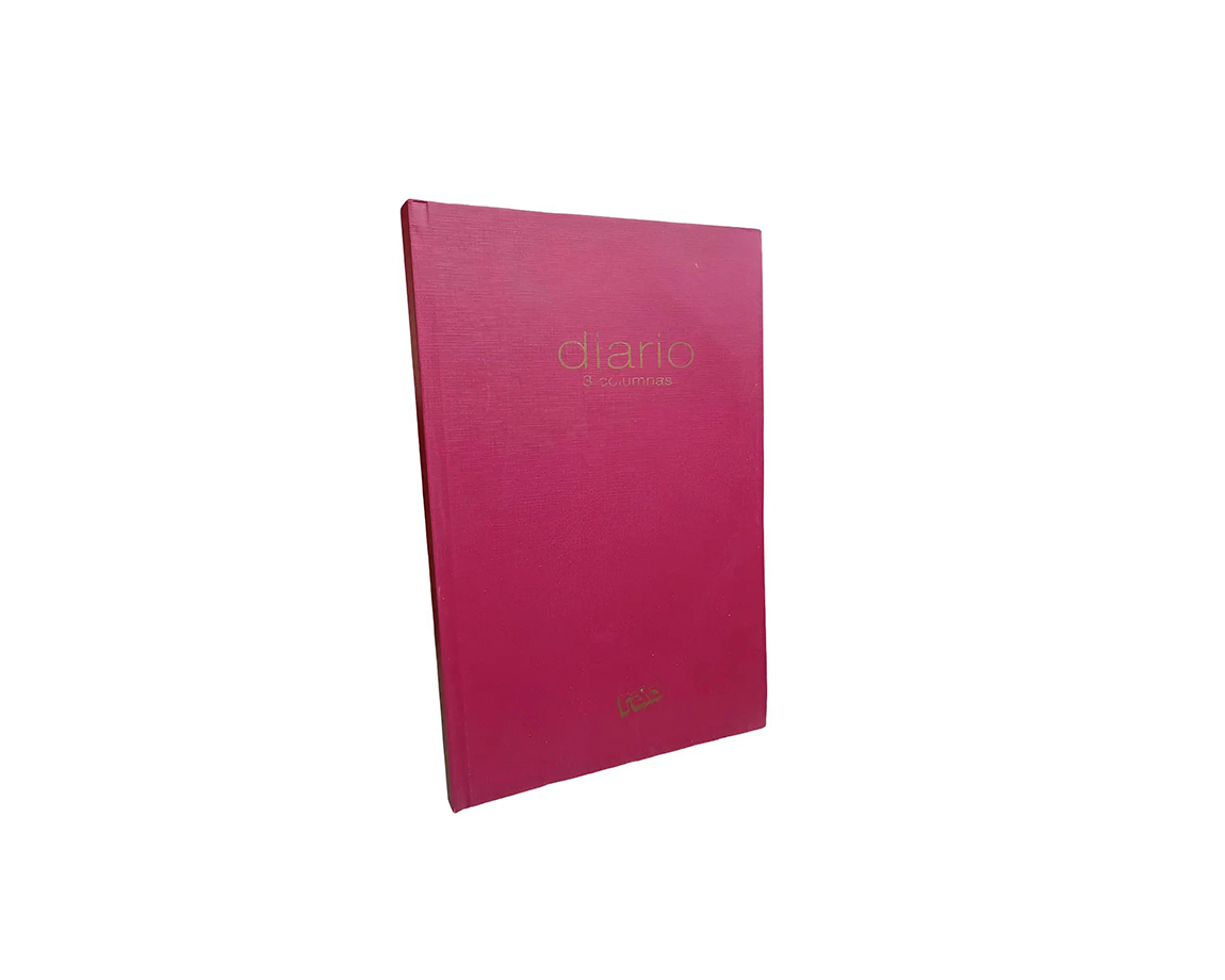 LIBRO RAB DIARIO CORONA 2M 3 COL -2226-T/D BORDO