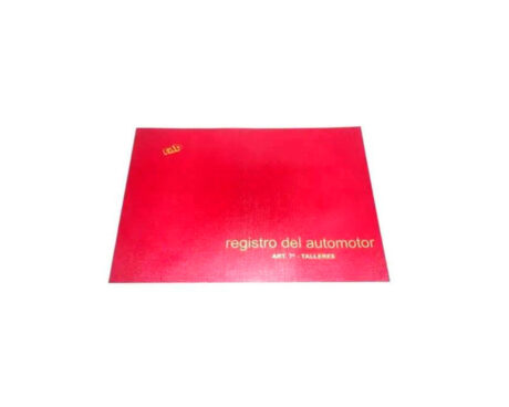 LIBRO RAB REGISTRO AUTOMOTOR T/F  -2319- TALLERES