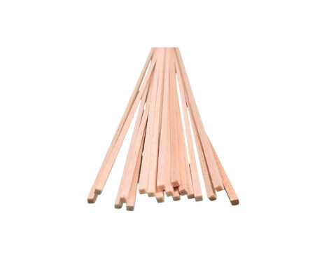 MADERA BALSA VARILLA  8 x 8 MM x 20 UNID.
