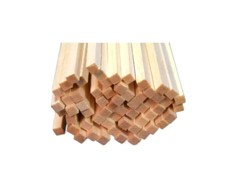 MADERA BALSA VARILLA 12 x12 MM x 10 UNID.