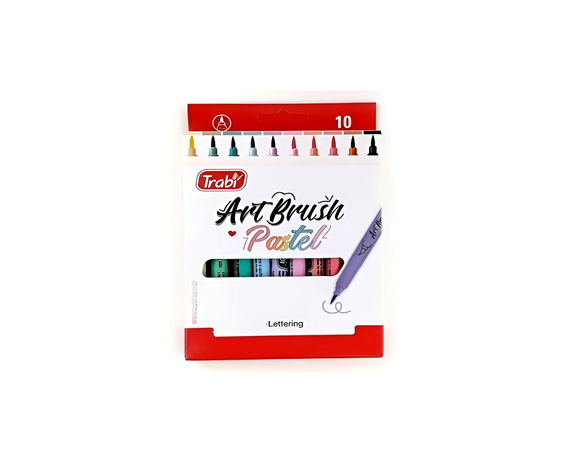 MARCADOR TRABI ART BRUSH PASTEL ESTUCHE x10 U.