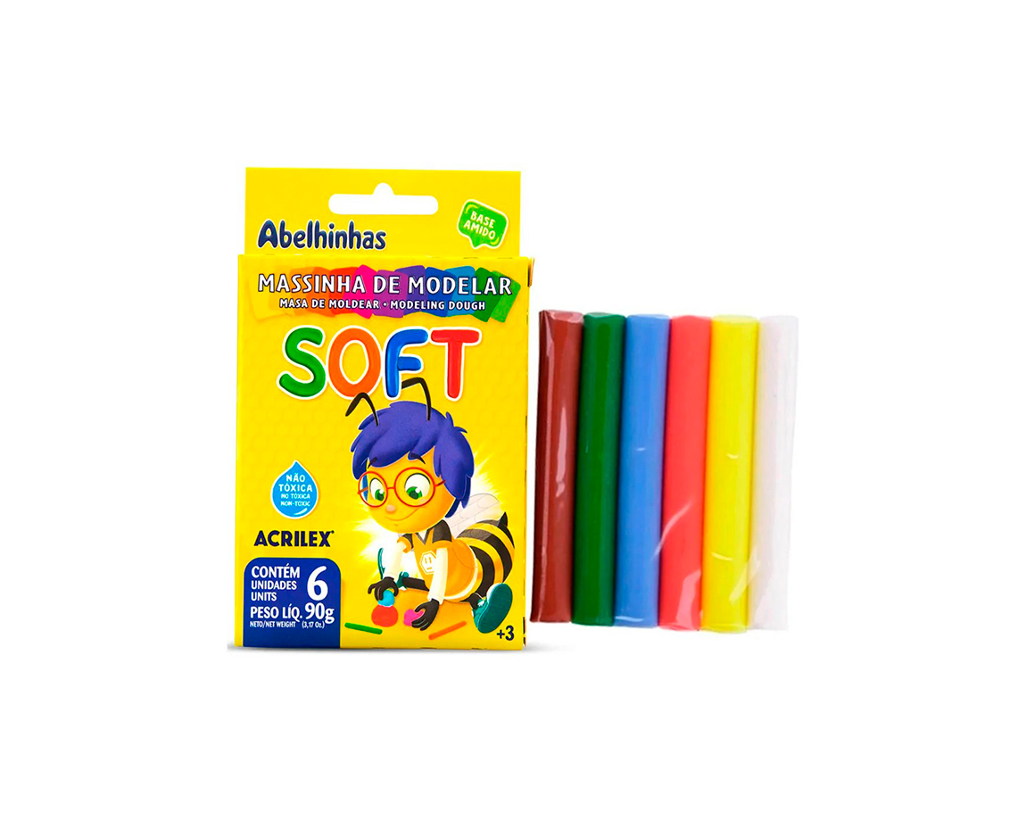 MASA ACRILEX KIMELEKA SOFT P/MOL x 90 GS x 6 COL.