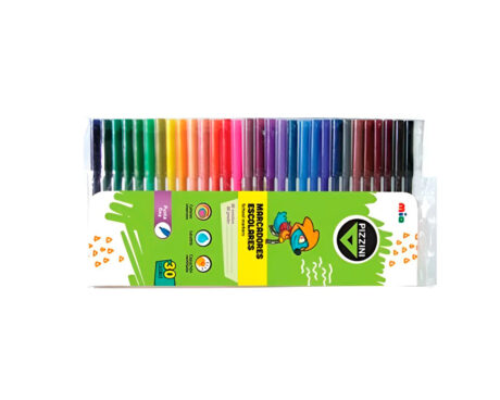 MARCADOR PIZZINI 8030 MIO ESCOLAR x 30 UNID.