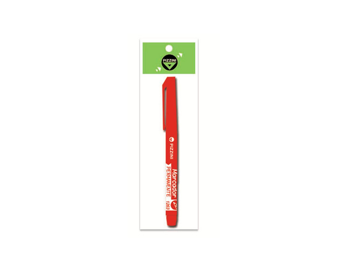 MARCADOR PIZZINI 1263 P/CD / TELA PERM ROJO