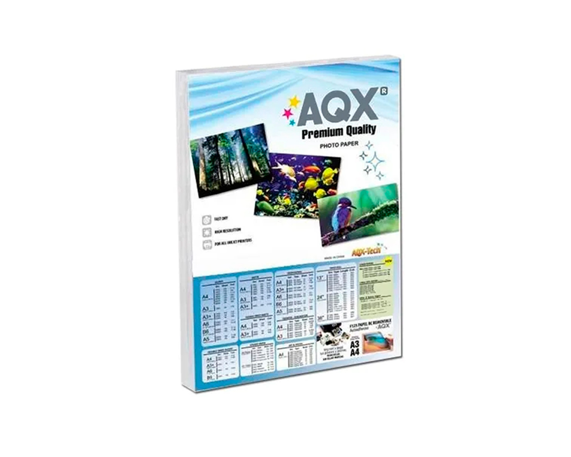 PAPEL ESPECIAL GLOSSY A4 230 GRS RESIST/AGUA 20H INK-JET