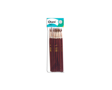 PINCEL OLAMI ESCOLAR Nº 2 x 12 U. REDONDO PONY