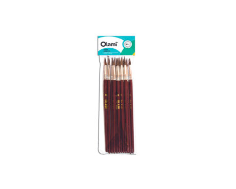 PINCEL OLAMI ESCOLAR Nº 5 x 12 U. REDONDO PONY