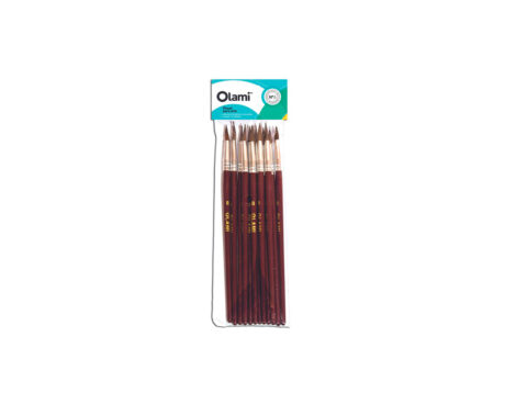 PINCEL OLAMI ESCOLAR Nº 6 x 12 U. REDONDO PONY