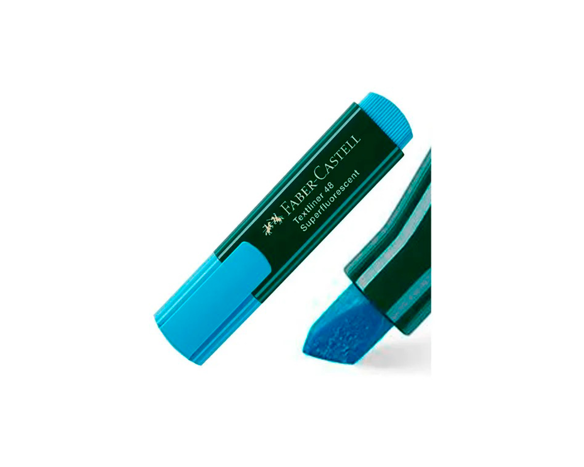 RESALTADOR FABER 48 TEXTLINER CELESTE