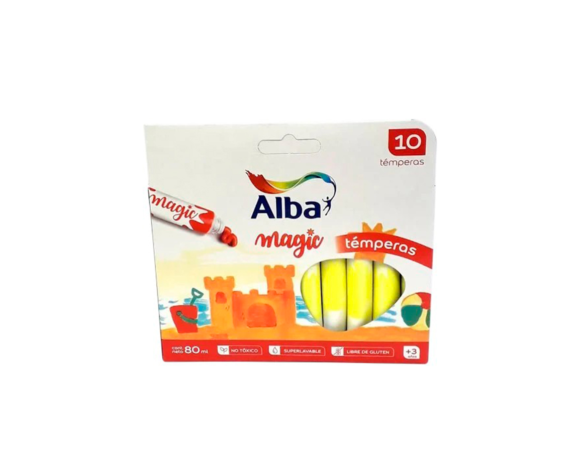 TEMPERA ALBA POMO COMUN 8 ML  x10U. AMARILLO