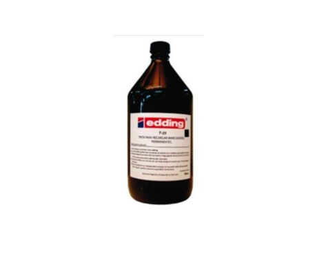 TINTA EDDING T25 x1LITRO P/MARC SOLVENTE NEGRO
