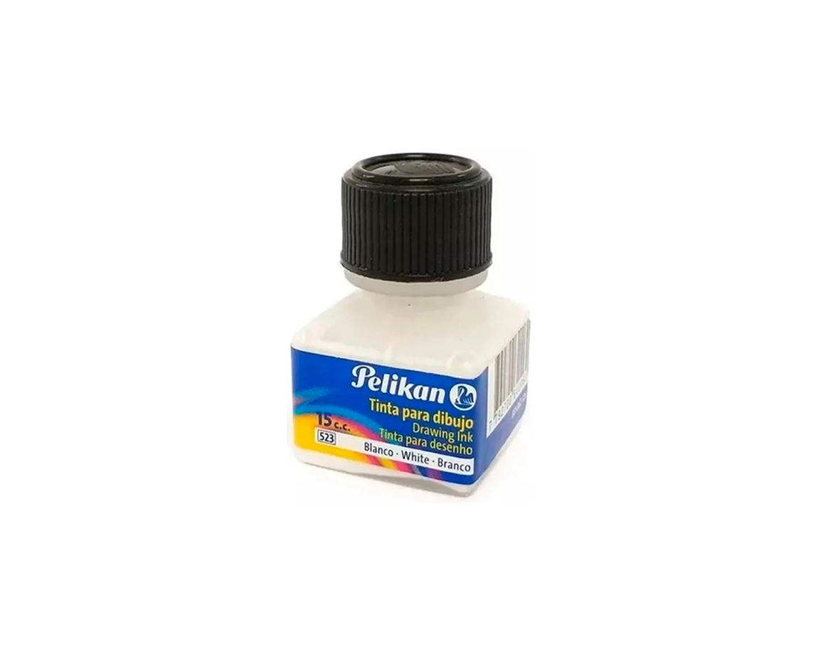 TINTA PELIKAN CHINA BLANCO 523 15CC. x U.