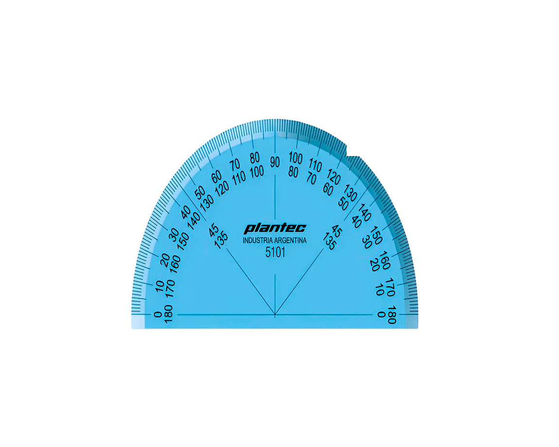 TRANSPORTADOR PLANTEC 5101 ACRILx180º - 115 MM.