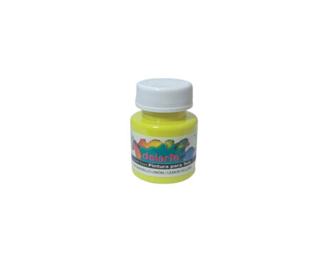 PINTURA DELARTE TELA  04 AMARILLO LIMON x 37 CC