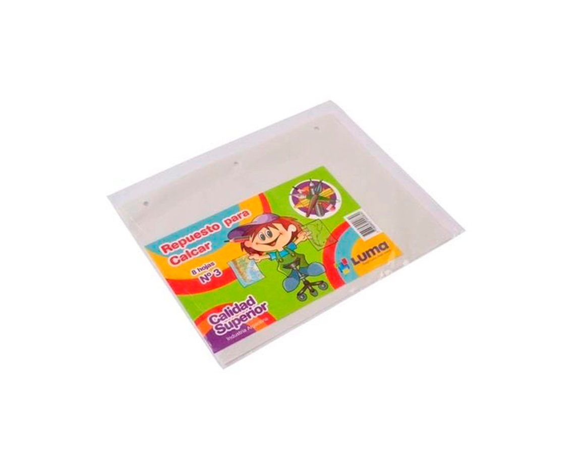 REPUESTOS LUMA CALCAR Nro 3 x 8 H