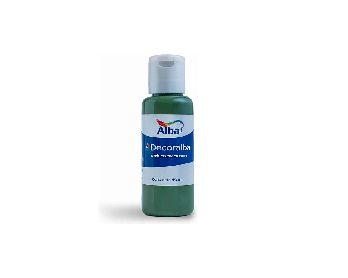 ACRILICO DECORALBA 455 x60ML. VERDE PRADERA -NUEVO-