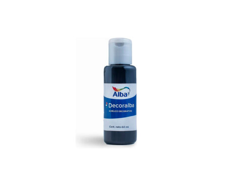 ACRILICO DECORALBA 480 x60ML. NEGRO -NUEVO-
