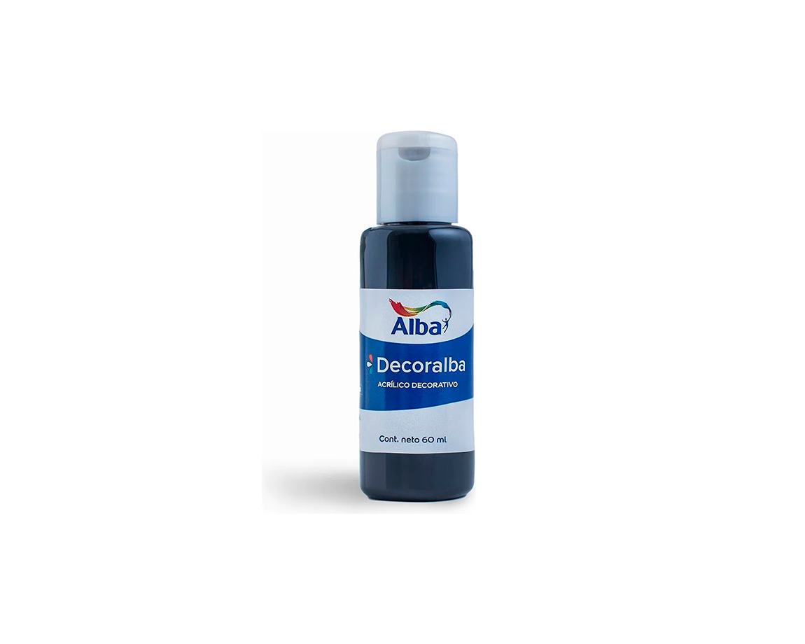 ACRILICO DECORALBA 480 x60ML. NEGRO -NUEVO-