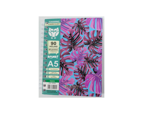 CUADERNO ROME 73135/2 A5 TROPIC 90 HOJAS #