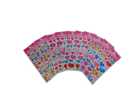 STICKERS CORAZON 1 x 10 U.