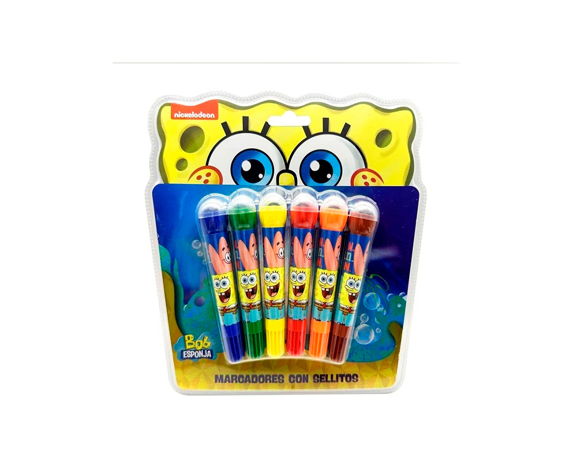 MARCADOR CRESKO BOB ESPONJA BJ430 C/SELLO x 6 UNID.