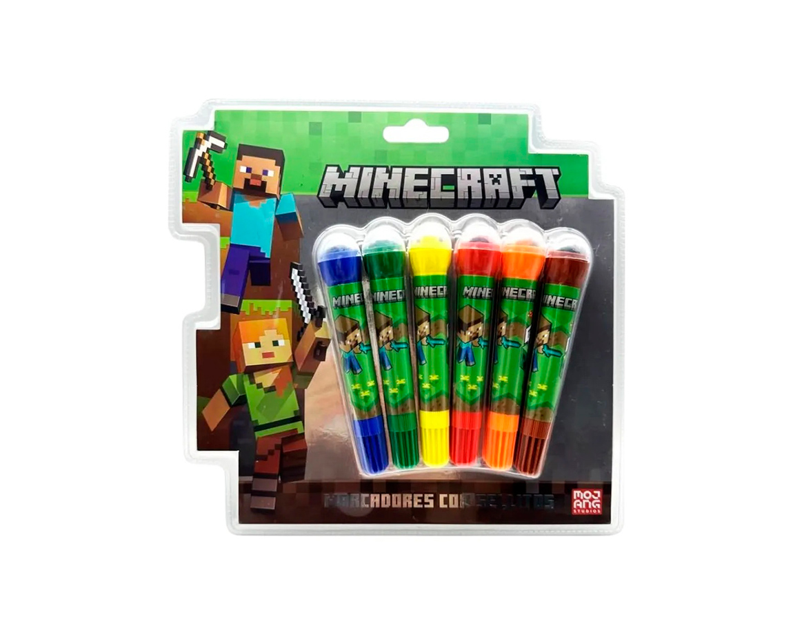 MARCADOR CRESKO MINECRAFT MI449 C/SELLO x 6 UNID.
