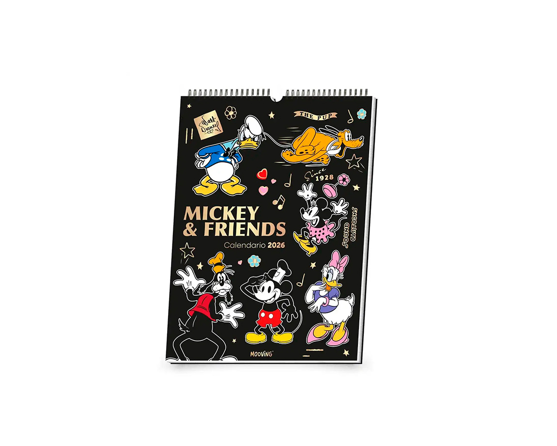 PLANIFICADOR MOOVING 1419253 30x40 MICKEY&FRIENDS ESPIRAL 2026