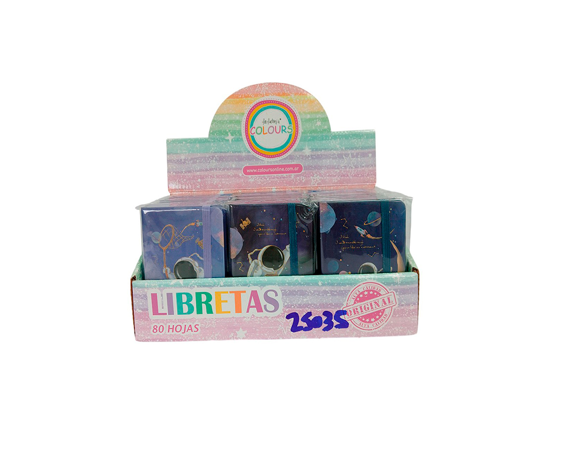 LIBRETA COLOURS 25035 ESPACIAL A7