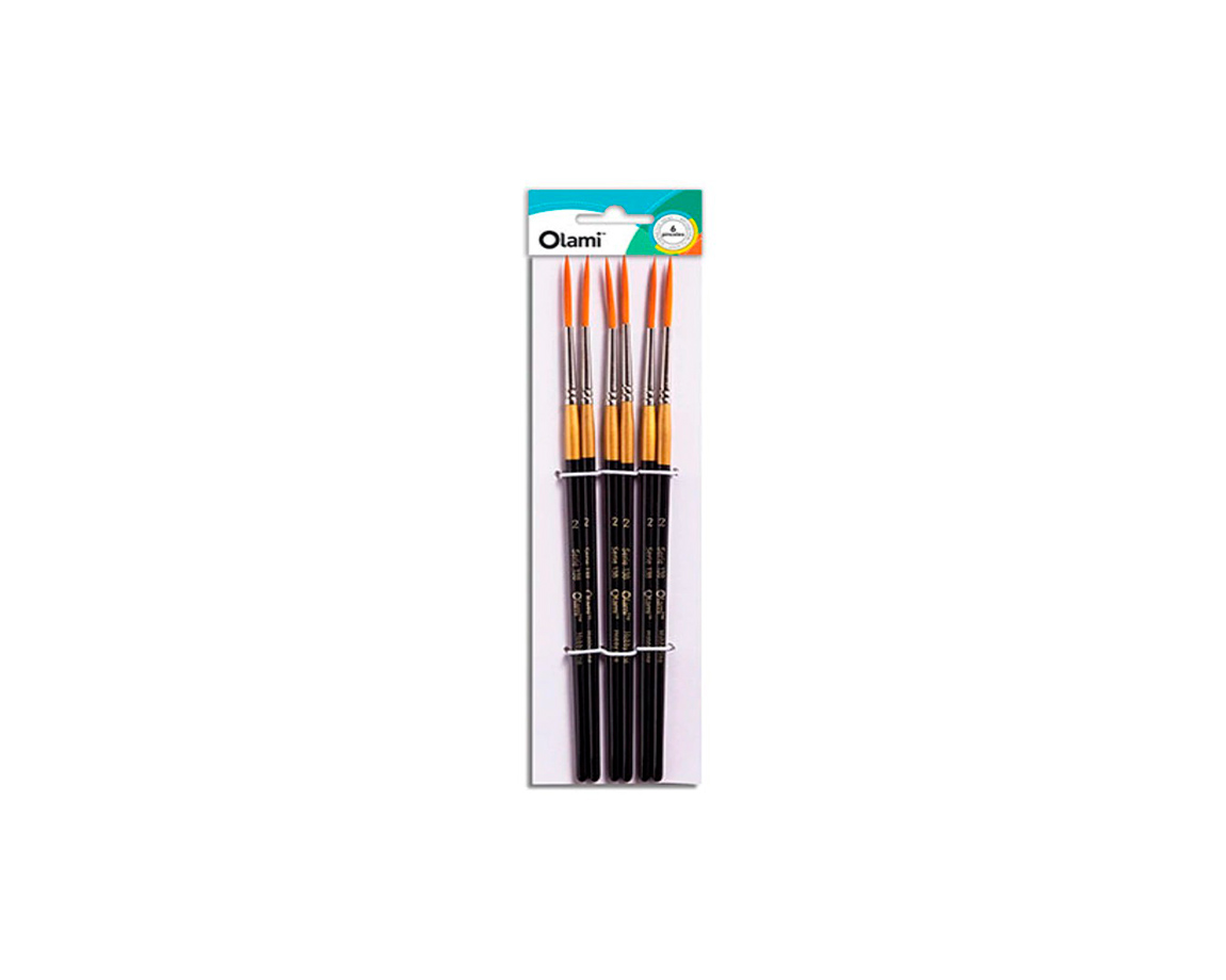 PINCEL OLAMI PI139 Nº000 x 6 U. LINER CORTO