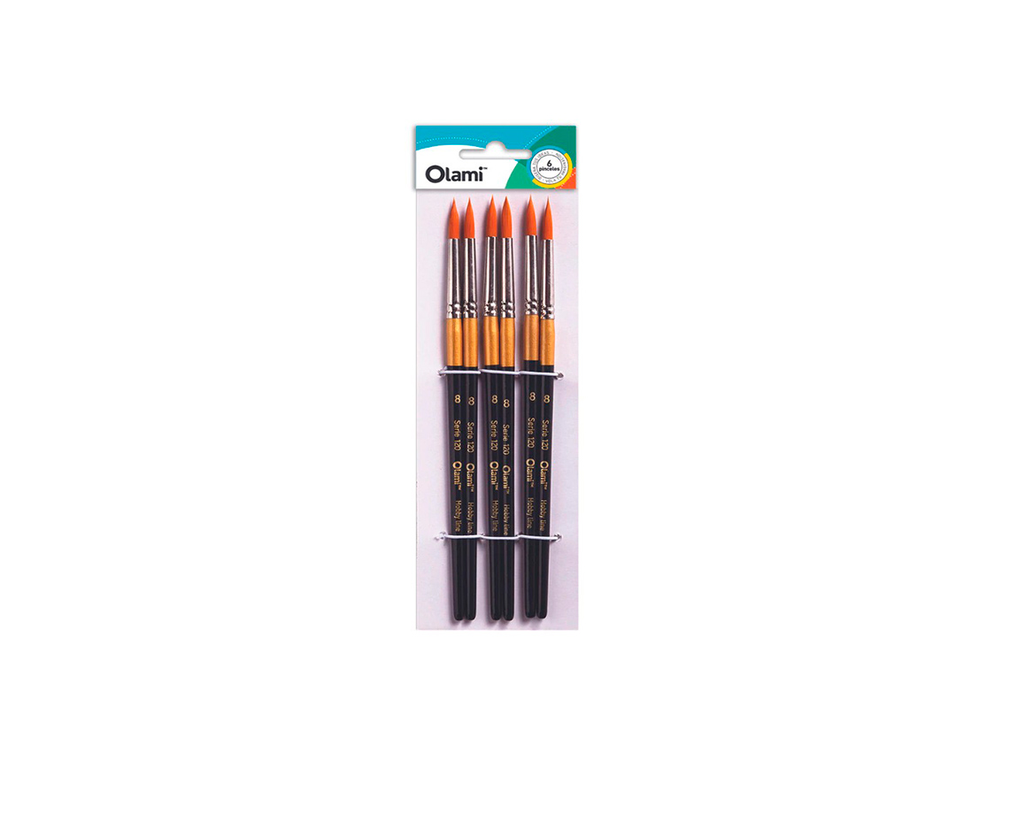 PINCEL OLAMI PI139 Nº1 x 6 U. LINER CORTO
