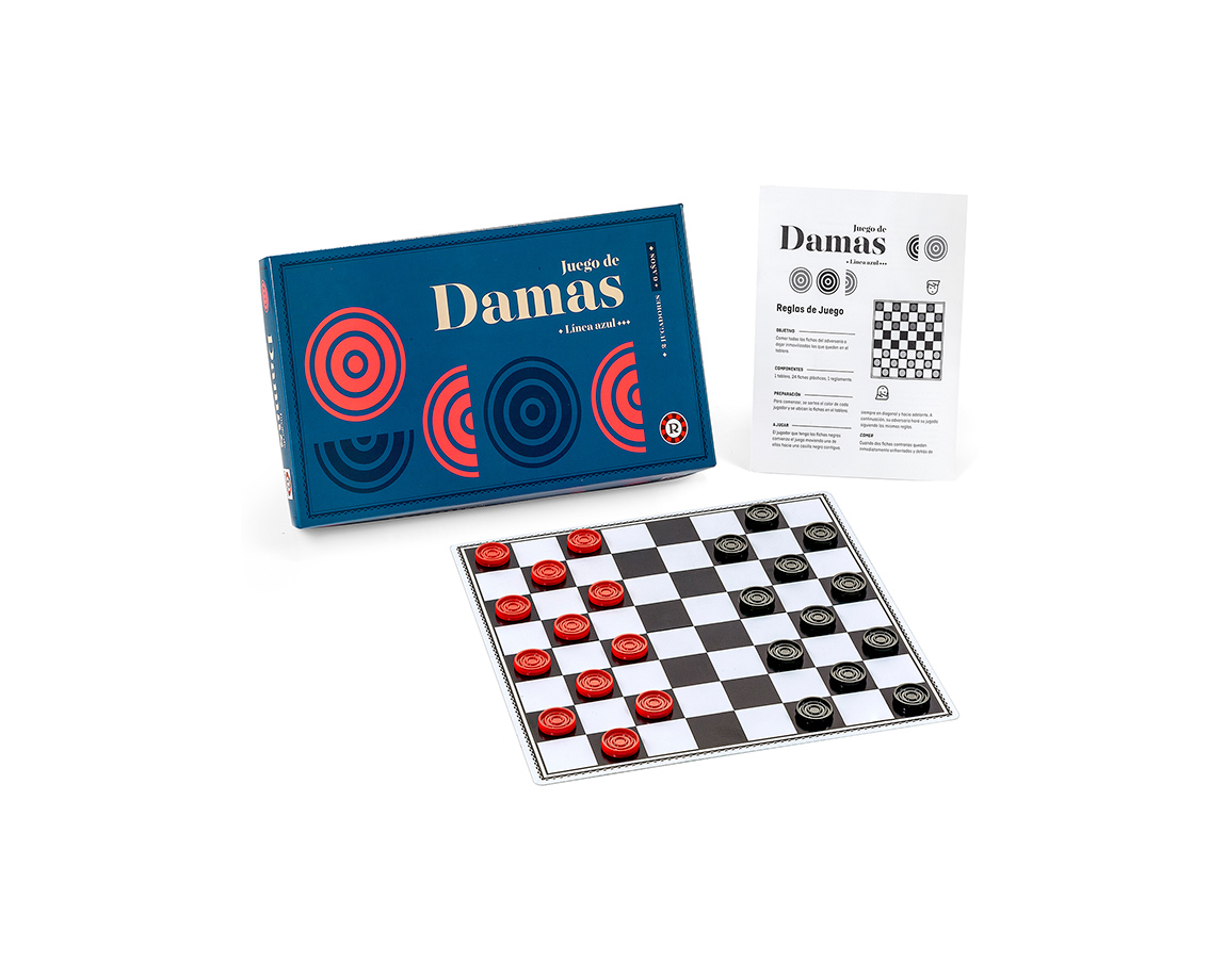 JUGUETE RUIBAL 6118 JUEGO DE DAMAS LINEA AZUL