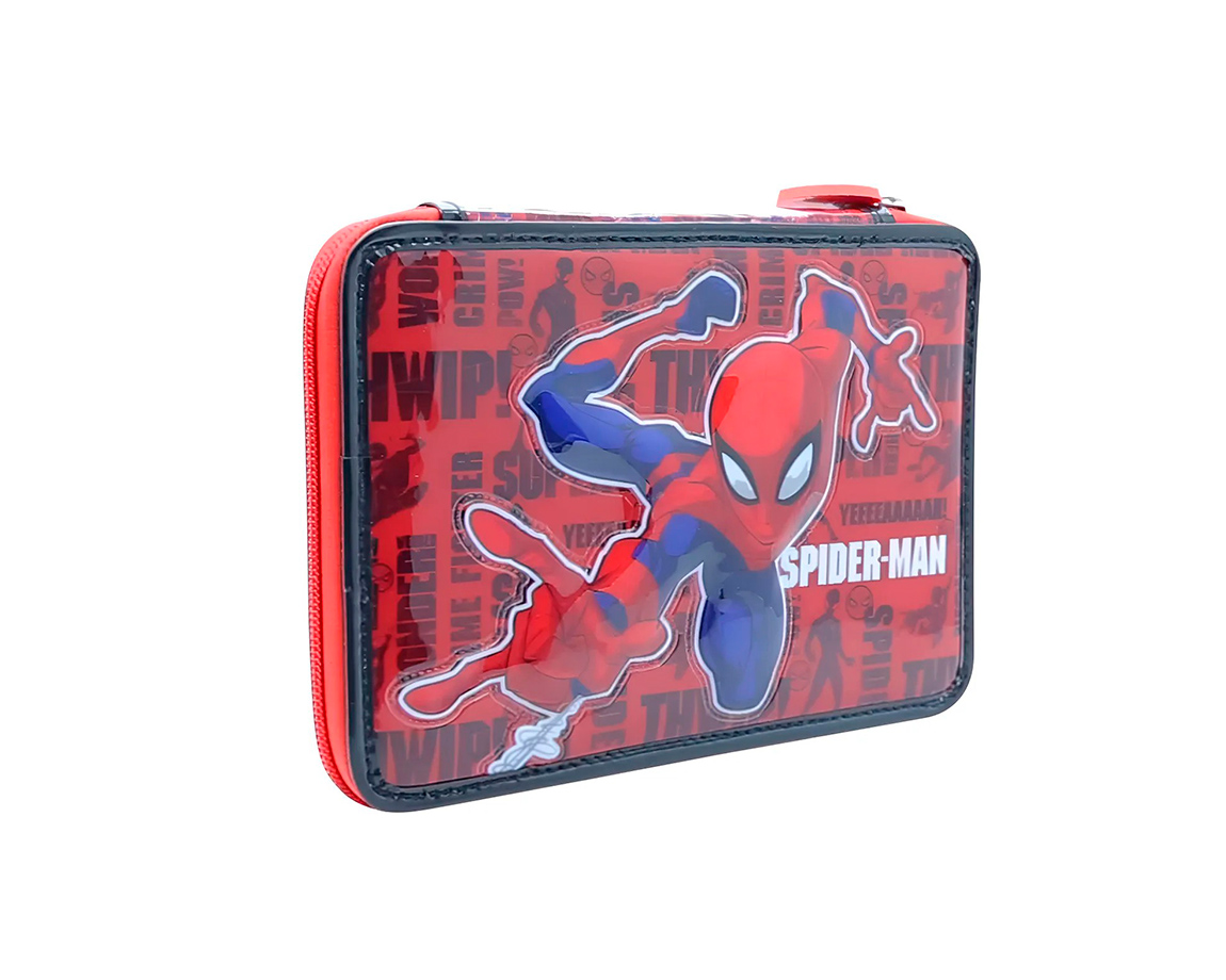 CARTUCHERA CRESKO HA586 SPIDERMAN 1P C/ UTILES