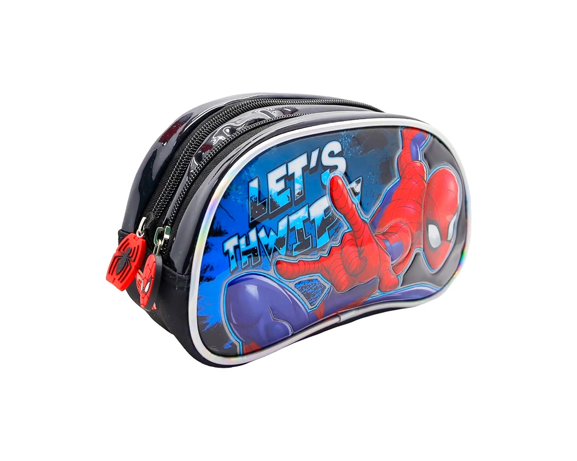 CARTUCHERA CRESKO HA596 SPIDERMAN 3D 2 CIERRES