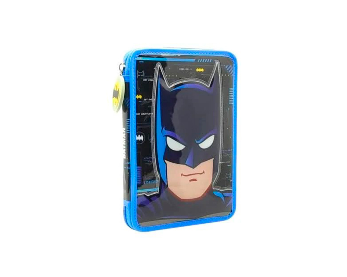 CARTUCHERA CRESKO LJ256 BATMAN 1P C/UTILES