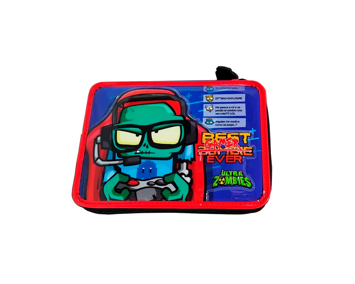 CARTUCHERA CRESKO OM214 ZOMBIES 1P C/UTILES