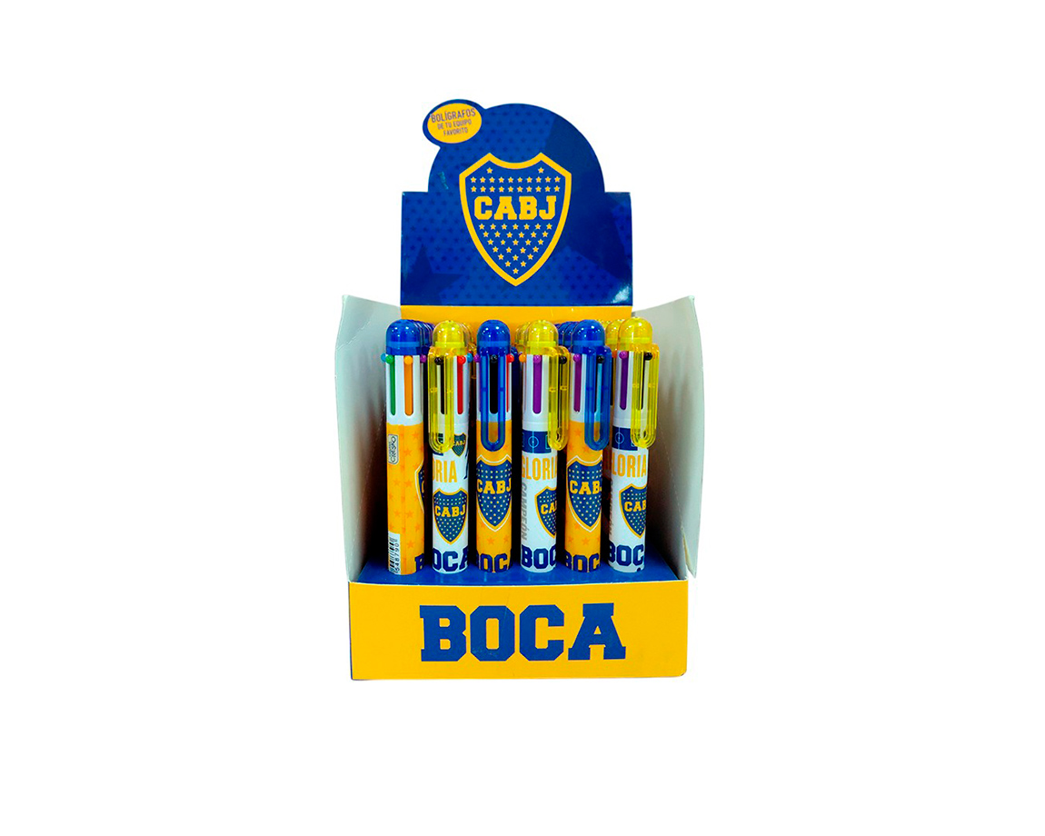 BOLIGRAFO CRESKO BO247 BOCA JRS 6 COL.